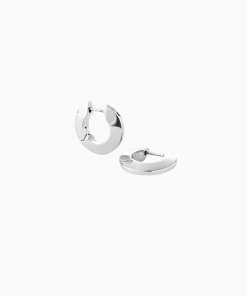 Jenny Bird Small Toni Hinged Hoops in Silver